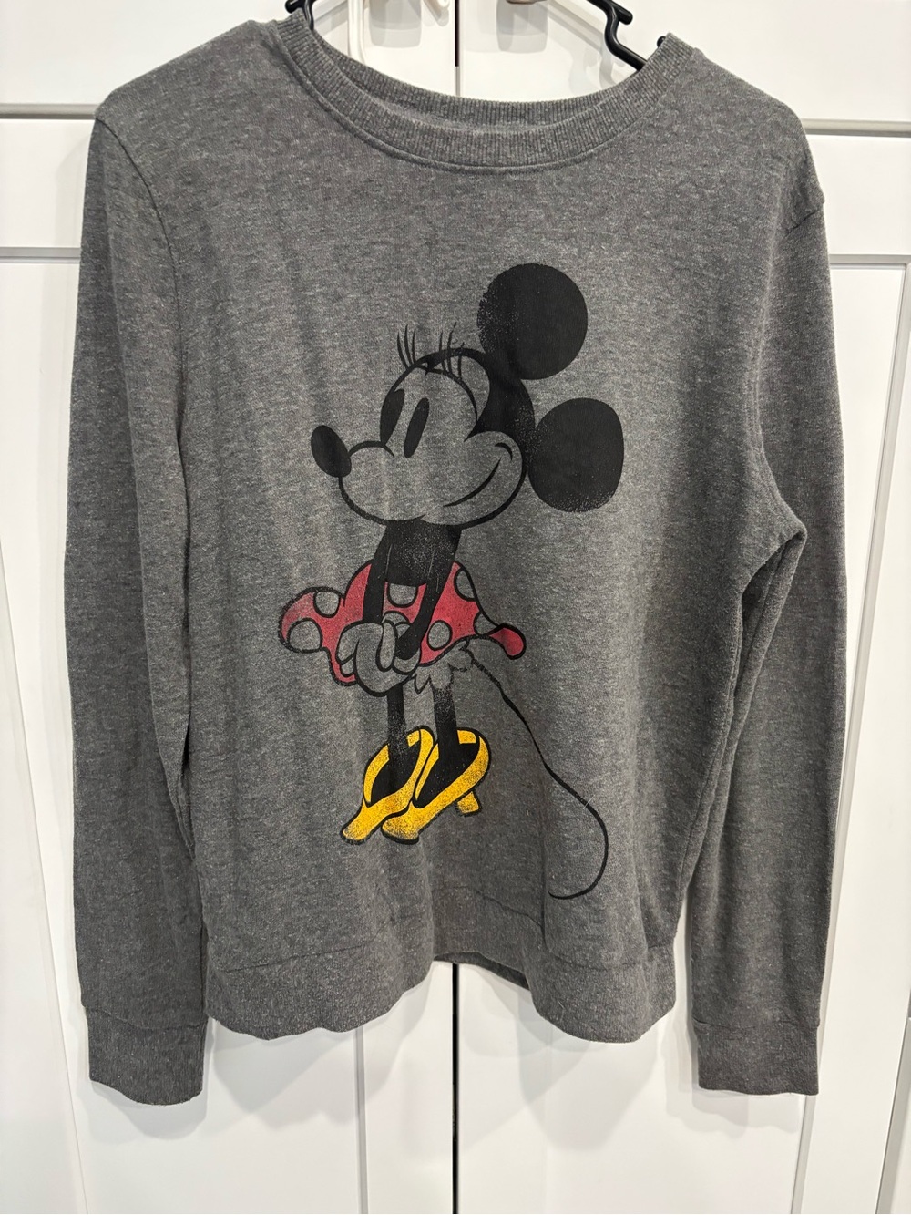 Disney Gray Pullover Crewneck Sweatshirt